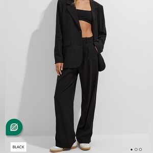 Icone linen wide leg womens trousers Medium pockets Summer linen viscose blend